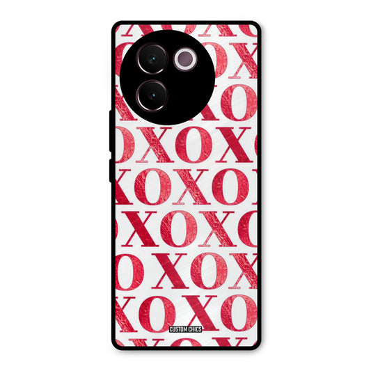 Red XOXO Vivo V30e Mobile Back Cover - Cute PrintShield Case