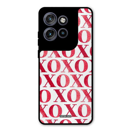 Red XOXO Motorola Edge 50 Neo Mobile Back Cover - Cute PrintShield Case