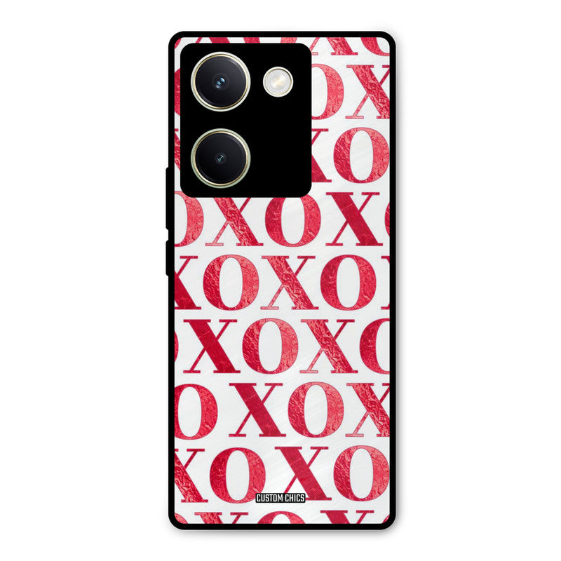 Red XOXO Vivo Y200 Pro Mobile Back Cover - Cute PrintShield Case