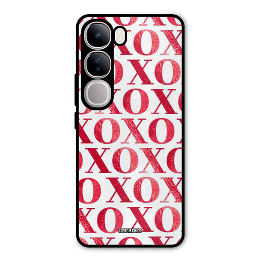 Red XOXO Vivo Y300 Mobile Back Cover - Cute PrintShield Case