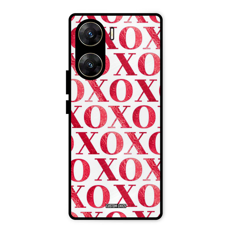 Red XOXO Vivo V29e Mobile Back Cover - Cute PrintShield Case