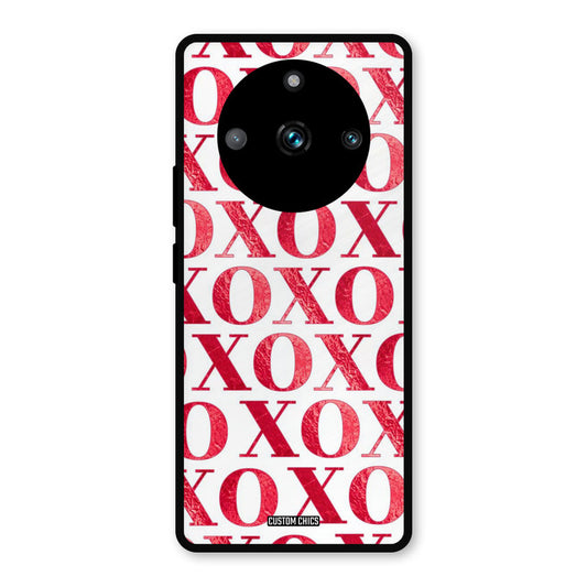 Red XOXO Realme 11 Pro Plus Mobile Back Cover - Cute PrintShield Case