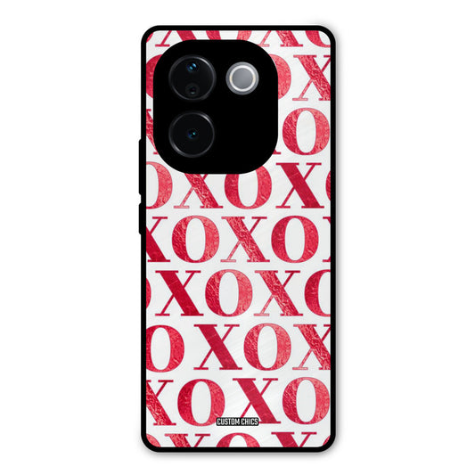 Red XOXO Vivo T3 Pro Mobile Back Cover - Cute PrintShield Case