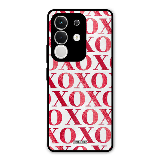 Red XOXO Vivo T4x Mobile Back Cover - Cute PrintShield Case