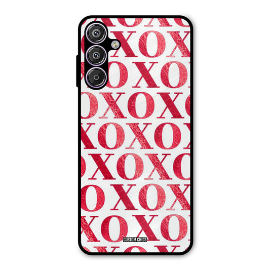 Red XOXO Samsung Galaxy F15 Mobile Back Cover - Cute PrintShield Case