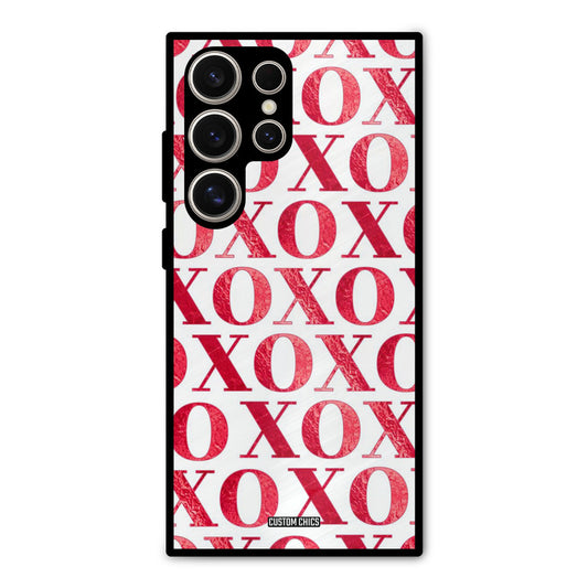 Red XOXO Samsung Galaxy S24 Ultra Mobile Back Cover - Cute PrintShield Case