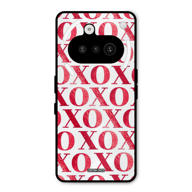 Red XOXO Nothing Phone 3A Mobile Back Cover - Cute PrintShield Case