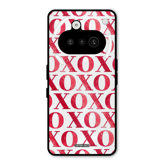 Red XOXO Nothing Phone 3A Mobile Back Cover - Cute PrintShield Case