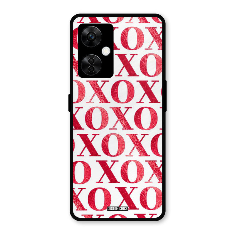 Red XOXO OnePlus Nord CE 3 Lite Mobile Back Cover - Cute PrintShield Case