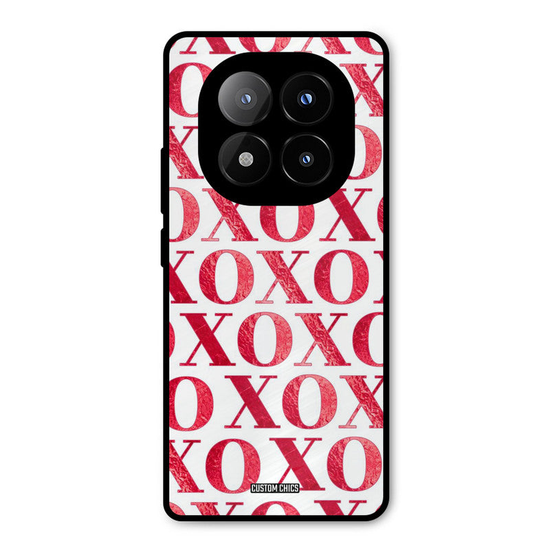 Red XOXO Redmi Note 14 Pro Plus 5G Mobile Back Cover - Cute PrintShield Case