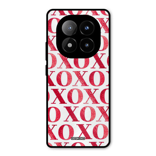 Red XOXO Redmi Note 14 Pro Plus 5G Mobile Back Cover - Cute PrintShield Case
