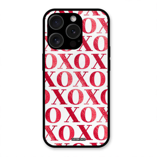 Red XOXO iPhone 15 Pro Max Mobile Back Cover - Cute PrintShield Case