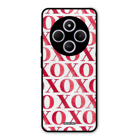 Red XOXO Poco C75 Mobile Back Cover - Cute PrintShield Case
