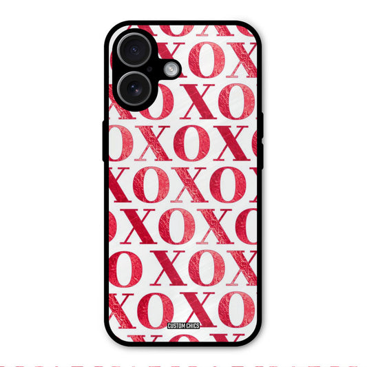 Red XOXO iPhone 17 Mobile Back Cover - Cute PrintShield Case