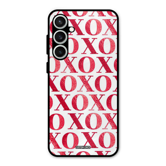 Red XOXO Samsung Galaxy S23 Mobile Back Cover - Cute PrintShield Case