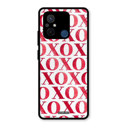 Red XOXO Redmi 12c Mobile Back Cover - Cute PrintShield Case