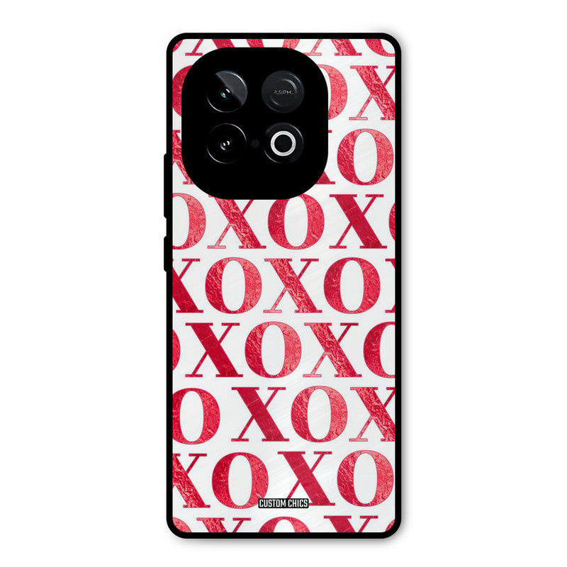 Red XOXO iQOO Neo 10 Mobile Back Cover - Cute PrintShield Case