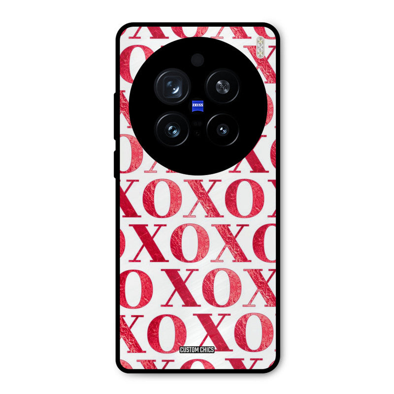 Red XOXO Vivo X200 Pro Mobile Back Cover - Cute PrintShield Case