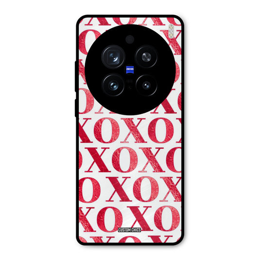 Red XOXO Vivo X200 Pro Mobile Back Cover - Cute PrintShield Case