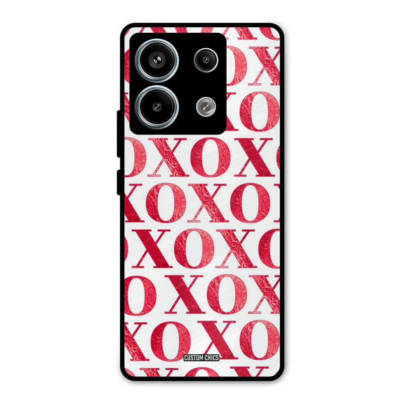 Red XOXO Redmi Note 13 Pro 5G Mobile Back Cover - Cute PrintShield Case