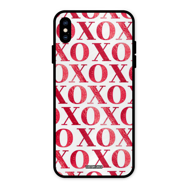 Red XOXO iPhone XS Max Mobile Back Cover - Cute PrintShield Case