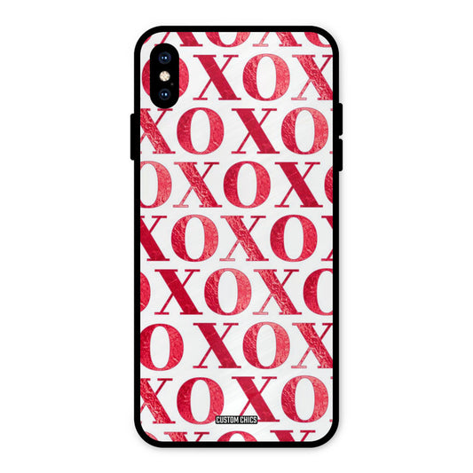 Red XOXO iPhone XS Max Mobile Back Cover - Cute PrintShield Case