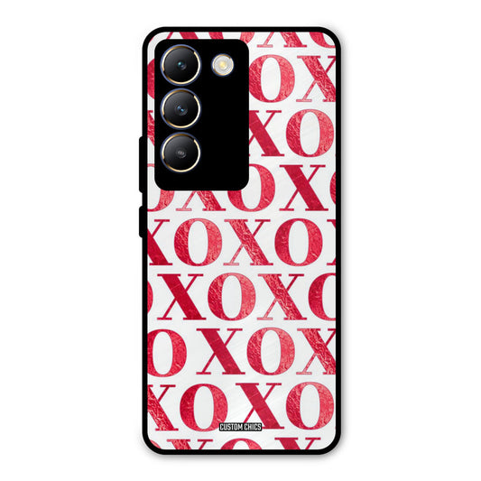 Red XOXO Vivo Y200e Mobile Back Cover - Cute PrintShield Case