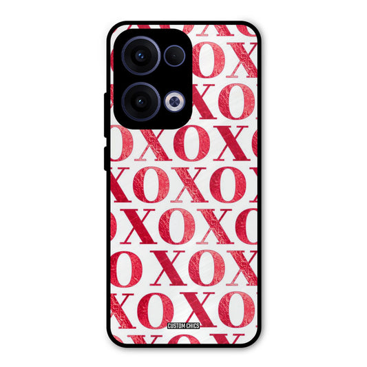 Red XOXO Oppo Reno 13 5G Mobile Back Cover - Cute PrintShield Case