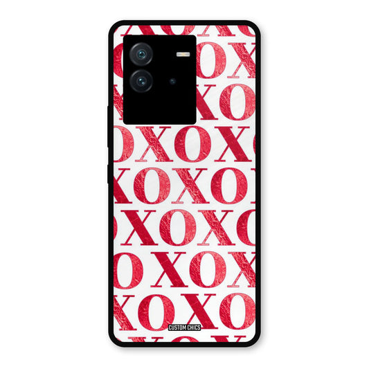Red XOXO iQoo Neo 6 Mobile Back Cover - Cute PrintShield Case