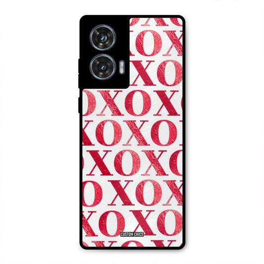 Red XOXO Moto G96 Mobile Back Cover - Cute PrintShield Case