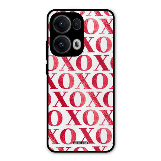 Red XOXO Oppo Reno 13 Pro 5G Mobile Back Cover - Cute PrintShield Case