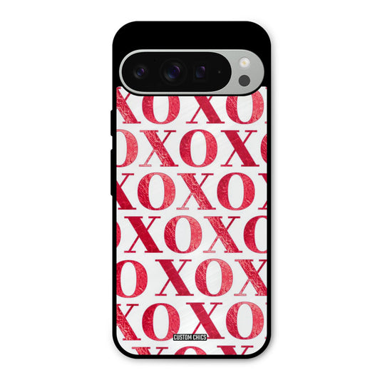 Red XOXO Google Pixel 9 Pro XL Mobile Back Cover - Cute PrintShield Case