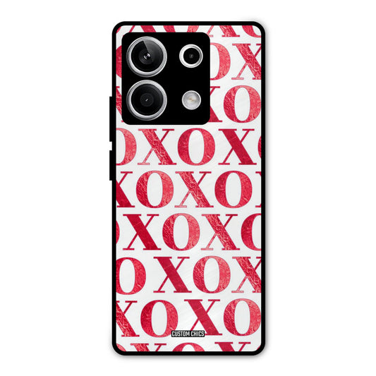 Red XOXO Redmi Note 13 5G Mobile Back Cover - Cute PrintShield Case