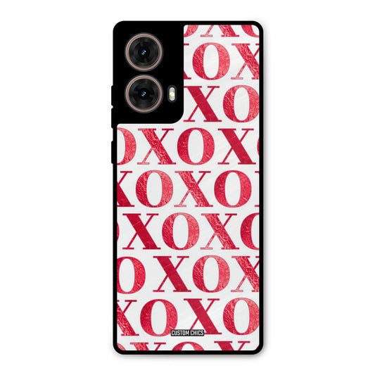 Red XOXO Moto G85 Mobile Back Cover - Cute PrintShield Case