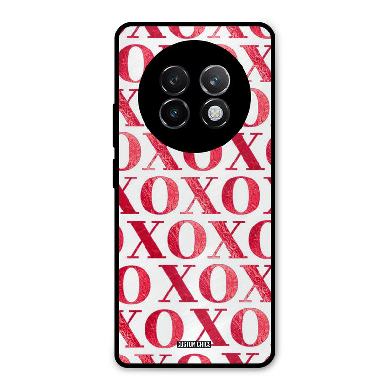 Red XOXO Realme 13 Plus Mobile Back Cover - Cute PrintShield Case