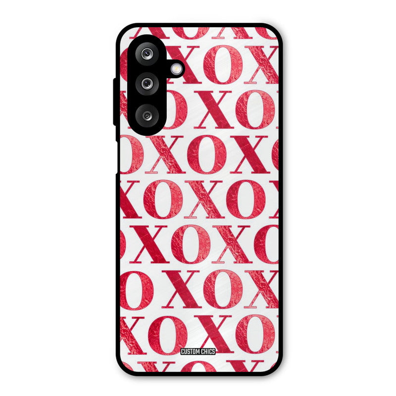Red XOXO Samsung Galaxy M36 Mobile Back Cover - Cute PrintShield Case