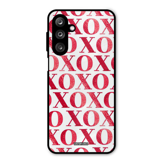 Red XOXO Samsung Galaxy M36 Mobile Back Cover - Cute PrintShield Case