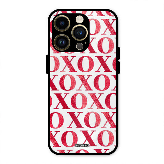 Red XOXO iPhone 14 Pro Max Mobile Back Cover - Cute PrintShield Case