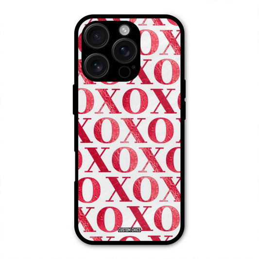 Red XOXO iPhone 16 Pro Max Mobile Back Cover - Cute PrintShield Case