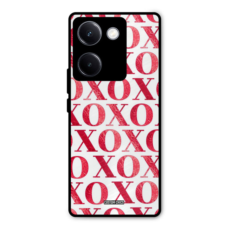 Red XOXO Vivo Y300 Plus Mobile Back Cover - Cute PrintShield Case