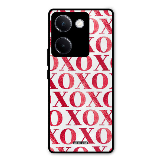 Red XOXO Vivo Y300 Plus Mobile Back Cover - Cute PrintShield Case