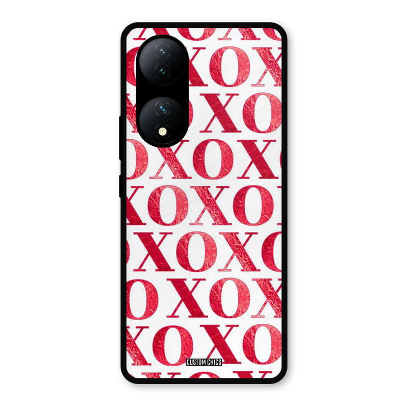 Red XOXO Vivo Y100 Mobile Back Cover - Cute PrintShield Case