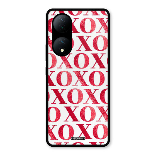 Red XOXO Vivo Y100 Mobile Back Cover - Cute PrintShield Case