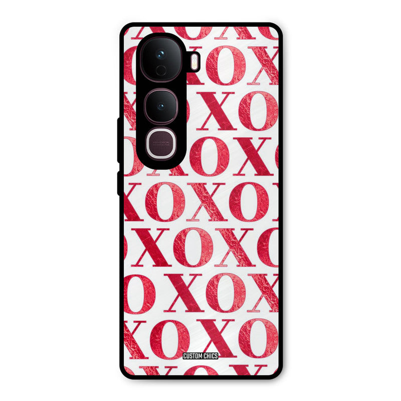 Red XOXO Vivo Y400 Pro Mobile Back Cover - Cute PrintShield Case