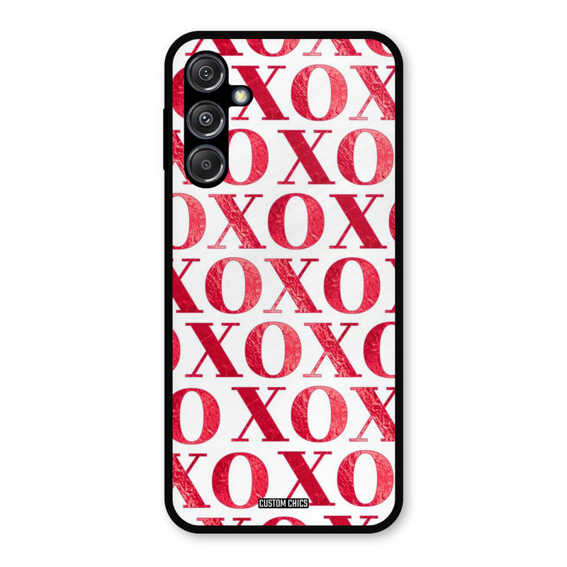 Red XOXO Samsung Galaxy M34 5G Mobile Back Cover - Cute PrintShield Case