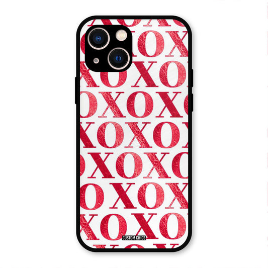 Red XOXO iPhone 13 Mobile Back Cover - Cute PrintShield Case
