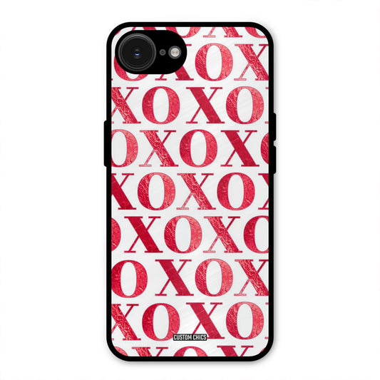 Red XOXO iPhone 16e Mobile Back Cover - Cute PrintShield Case