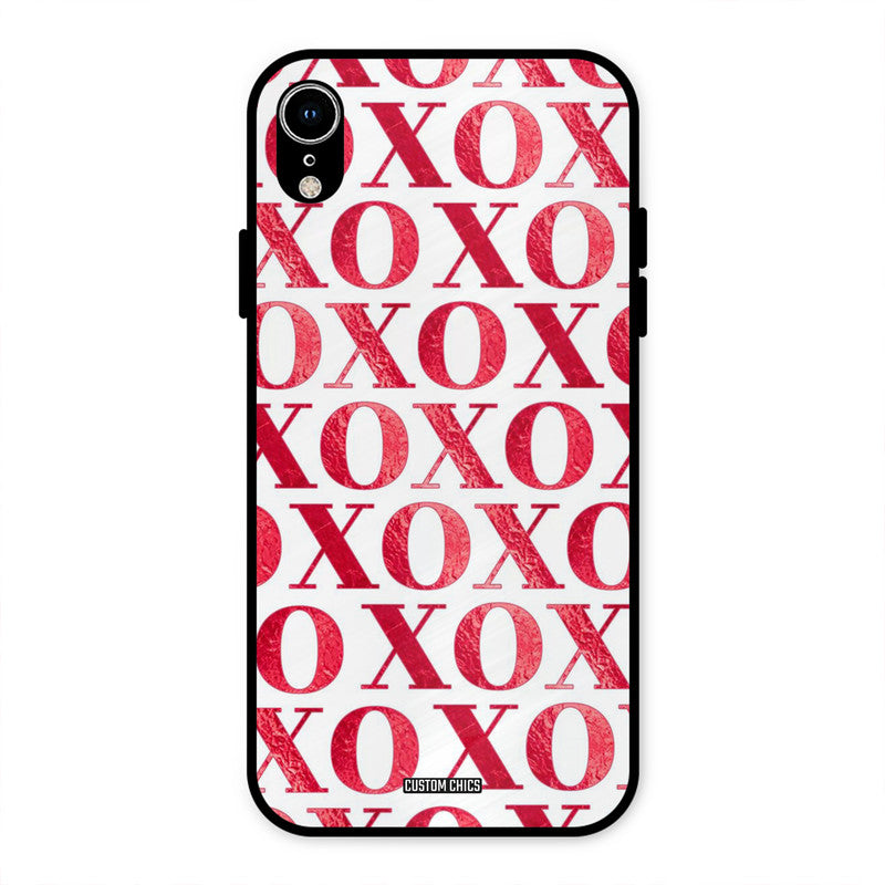 Red XOXO iPhone XR Mobile Back Cover - Cute PrintShield Case