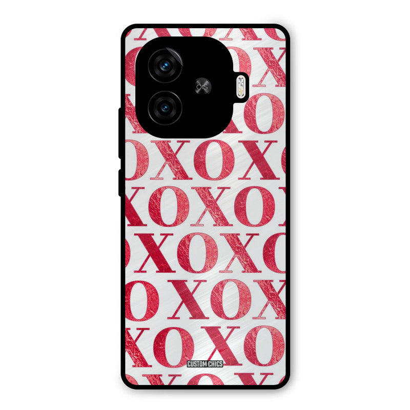 Red XOXO iQoo Neo 10R Mobile Back Cover - Cute PrintShield Case