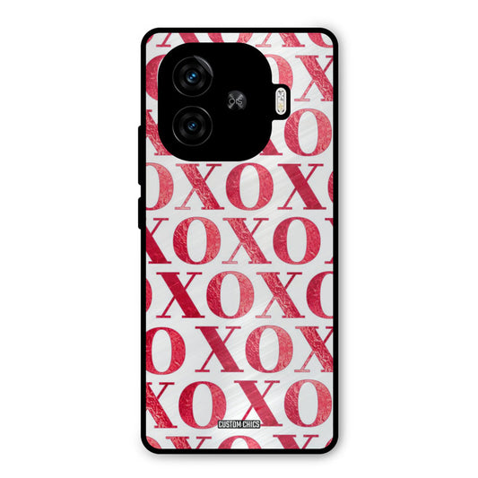 Red XOXO iQoo Neo 10R Mobile Back Cover - Cute PrintShield Case
